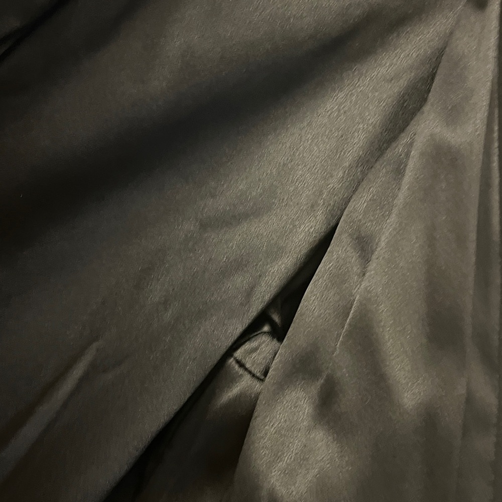 VINTAGE super soft Cashmere Wrap vintage "robe" Black Coat - Picture 10 of 15